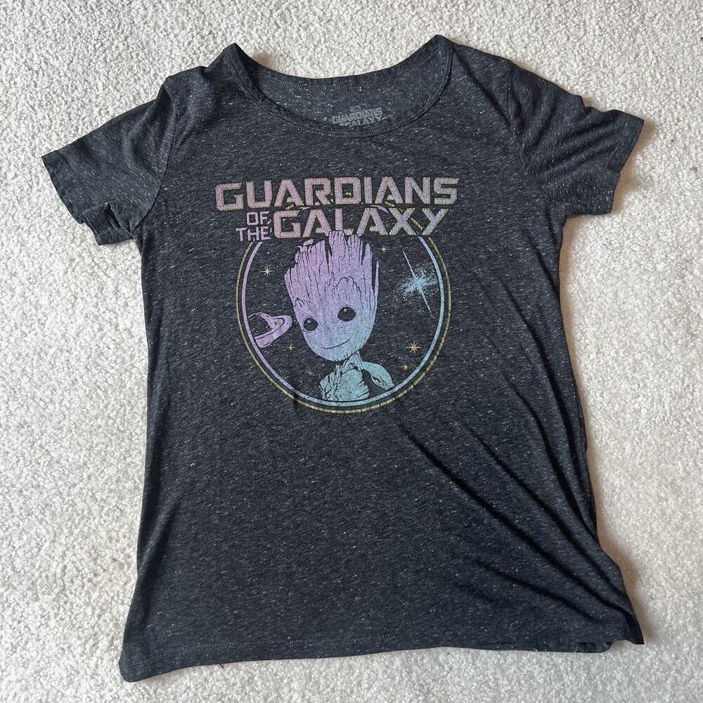 Guardians Of The Galaxy Volume 2 Baby Groot Women’s Shirt Tee Gray Pastel Small
